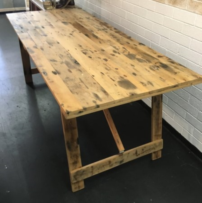 Picture of Recyled Trestle Tables