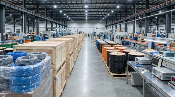 LSZH Cat6 LAN cable being terminated in patch panel